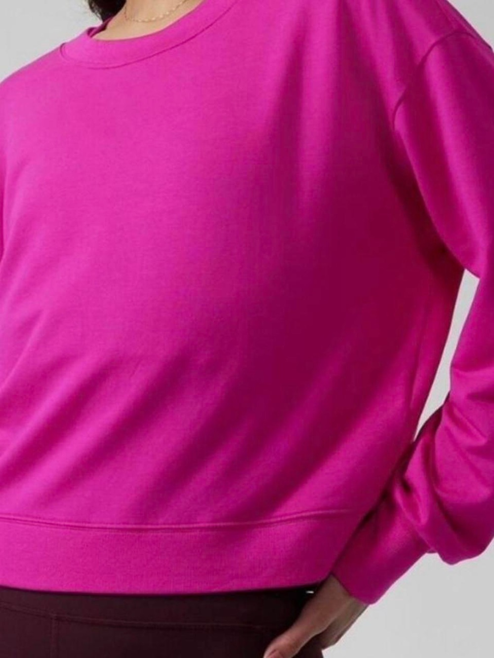 Athleta Fuchsia Crewneck Sweatshirt